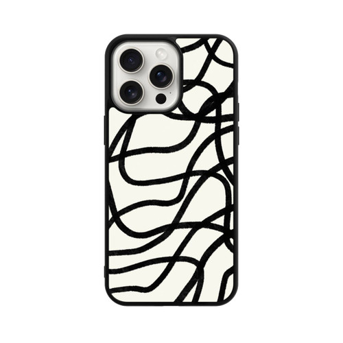 Apple iPhone 15 Pro Max Base Case Schwarze Linien