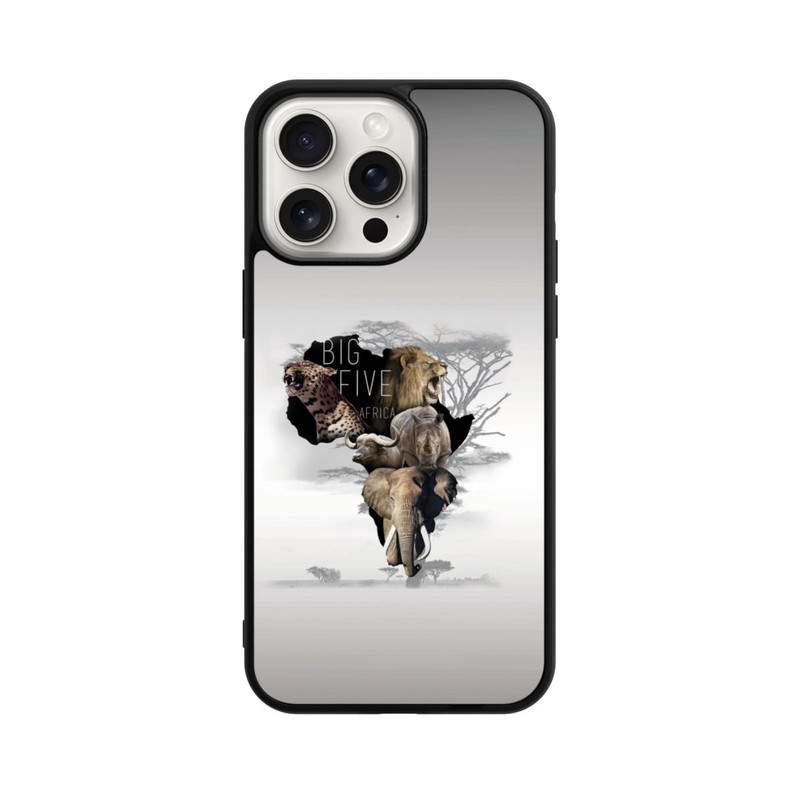 iPhone 15 Pro Max Base Case Big Five Africa Animals