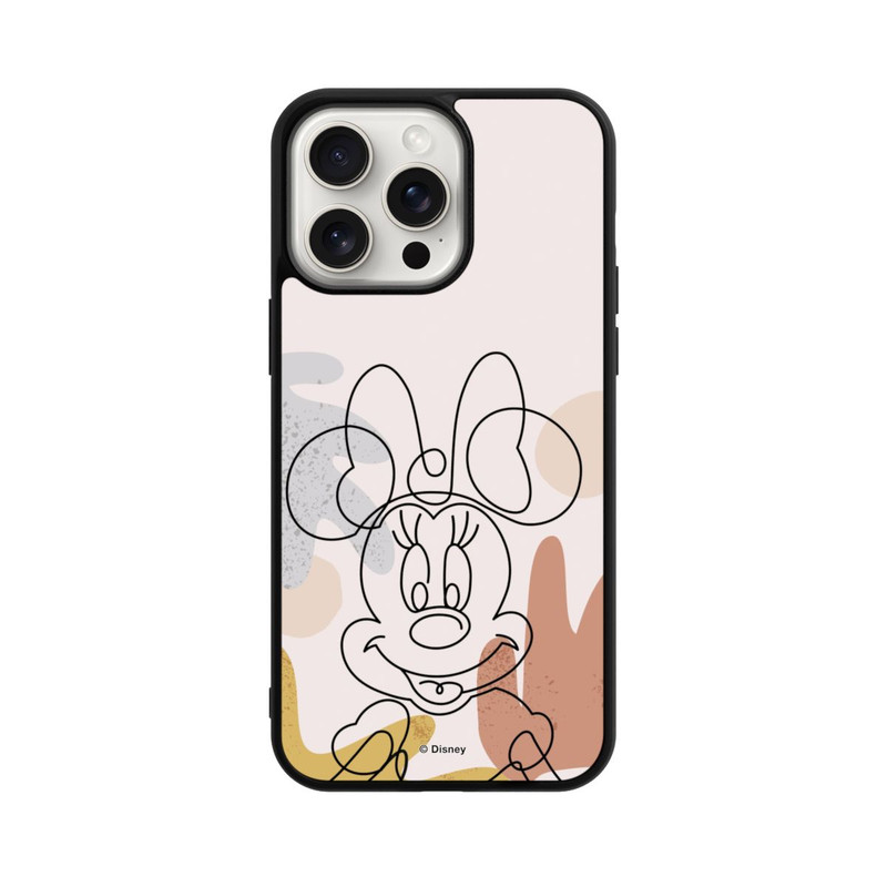 iPhone 15 Pro Max Base Case Minnie Abstract Lineart