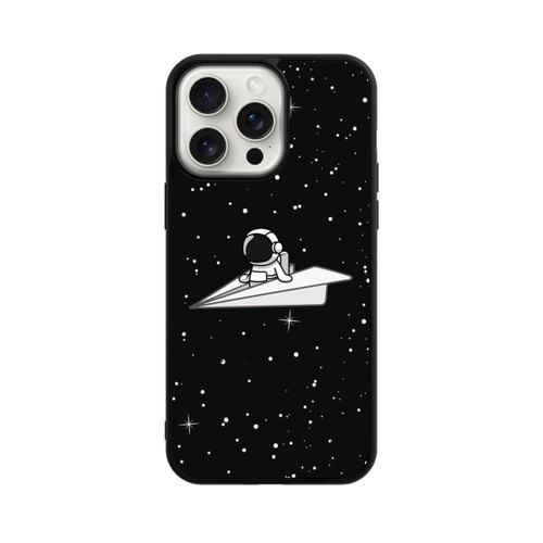 Apple iPhone 15 Pro Max Base Case Astronaut Paper Plane Comic