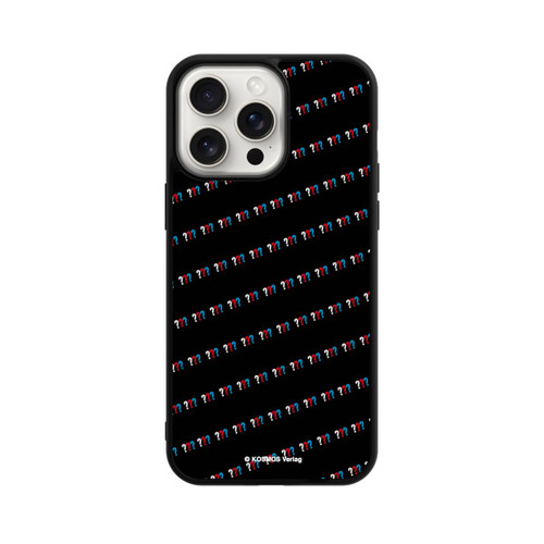 Apple iPhone 15 Pro Max Base Case Drei Fragezeichen Muster Schräg