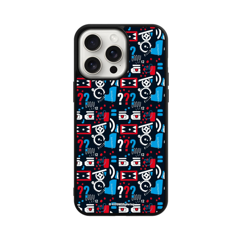 iPhone 15 Pro Max Base Case Drei Fragezeichen Wildes Muster