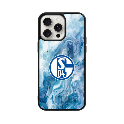 Apple iPhone 15 Pro Max Base Case Schalke 04 Flüssig Blau