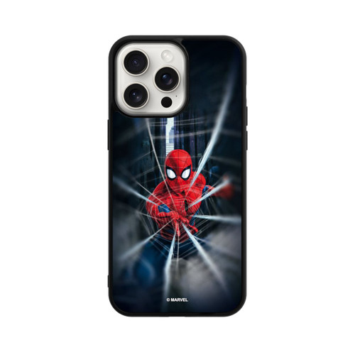 Apple iPhone 15 Pro Max Base Case Spider-Man Webs In Action