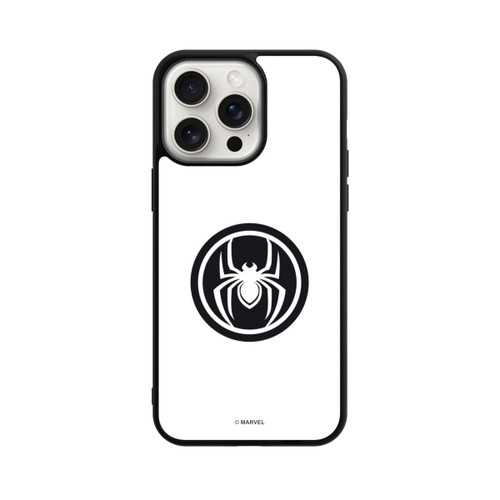 Apple iPhone 15 Pro Max Base Case Spider-Man Logo White