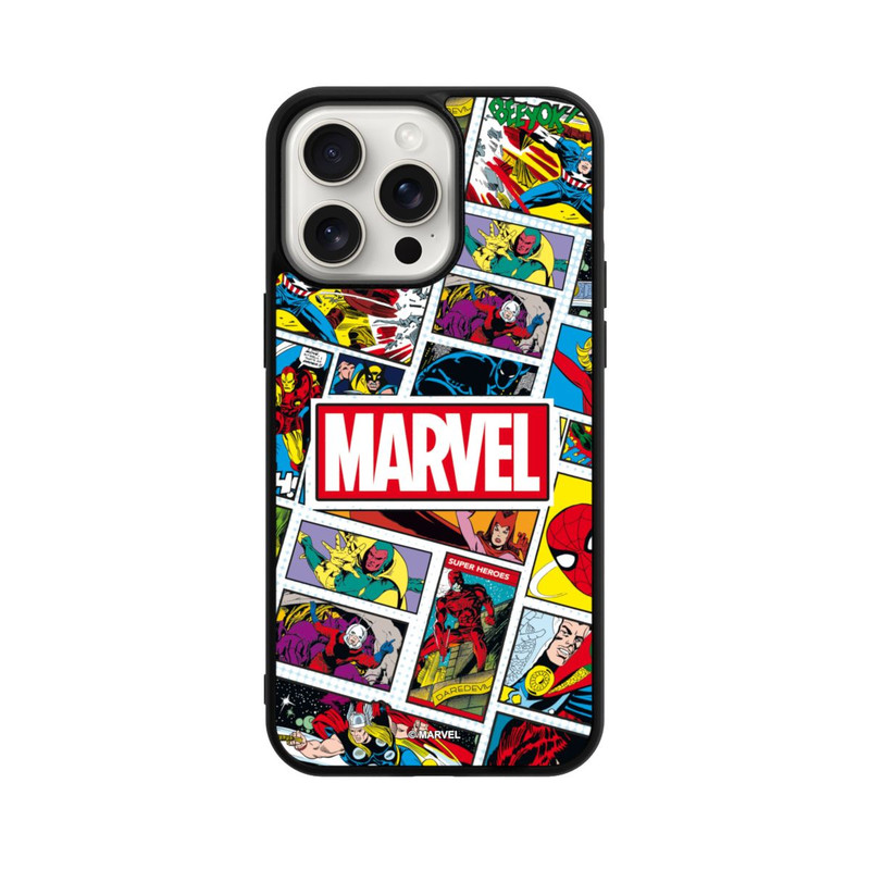 iPhone 15 Pro Max Base Case Marvel Comic Pattern