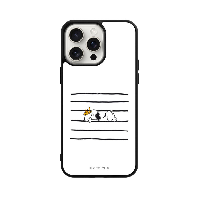 iPhone 15 Pro Max Base Case Snoopy Woodstock Streifen