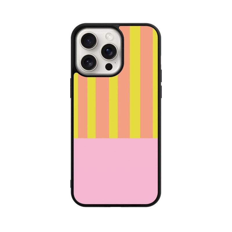 iPhone 15 Pro Max Base Case Neonfarbige Streifen