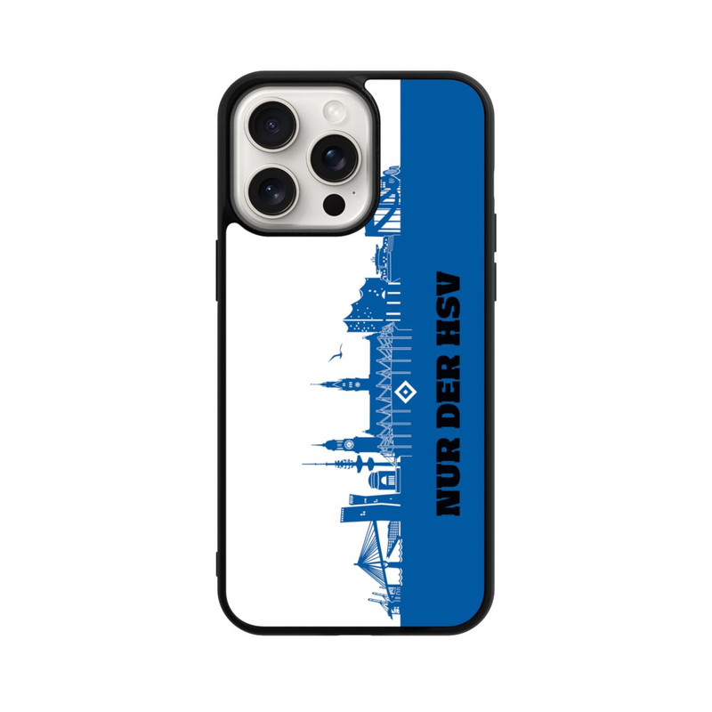 iPhone 15 Pro Max Base Case HSV Skyline Blau Weiß