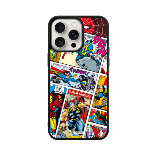 Apple iPhone 15 Pro Max Base Case Marvel Retro Comic Blue