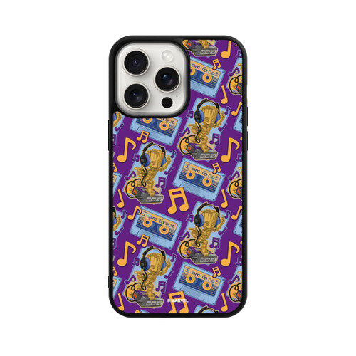 Apple iPhone 15 Pro Max Base Case Groot Comic Headphones Guardians of the Galaxy