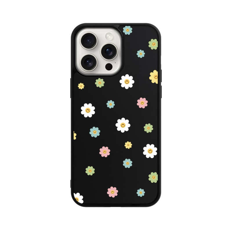 iPhone 15 Pro Max Base Case Flower Power klein transparent