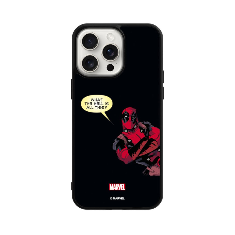 iPhone 15 Pro Max Base Case Deadpool What the Hell