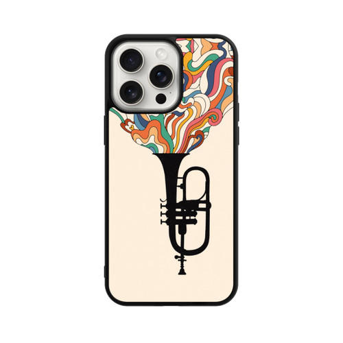Apple iPhone 15 Pro Max Base Case Flügelhorn Jazz bunt