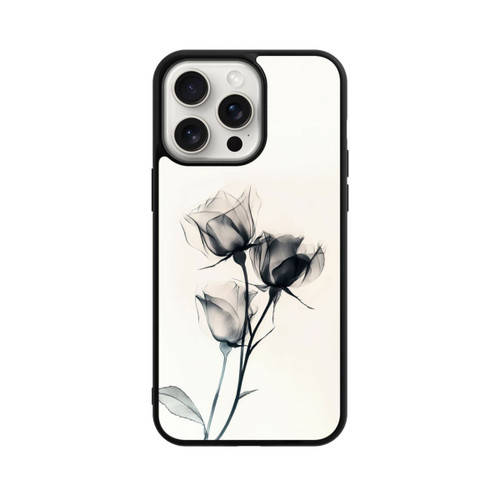 Apple iPhone 15 Pro Max Base Case Schwarze Blume