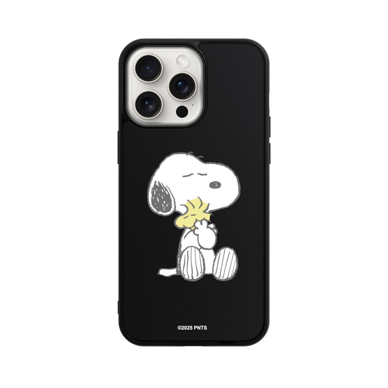 iPhone 15 Pro Max Base Case Snoopy And Woodstock Cuddling transparent