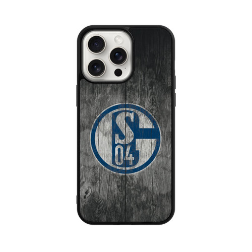 Apple iPhone 15 Pro Max Base Case Schalke 04 Holz Look
