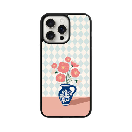 Apple iPhone 15 Pro Max Base Case Blue Vase
