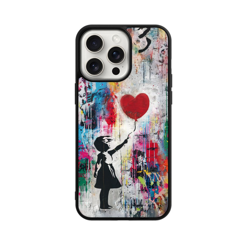 iPhone 15 Pro Max Base Case Balloon Girl Colorful