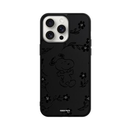 Apple iPhone 15 Pro Max Base Case Snoopy und Flowers Transparent