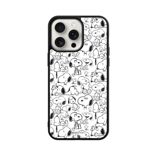 Apple iPhone 15 Pro Max Base Case Classic Snoopy Pattern White