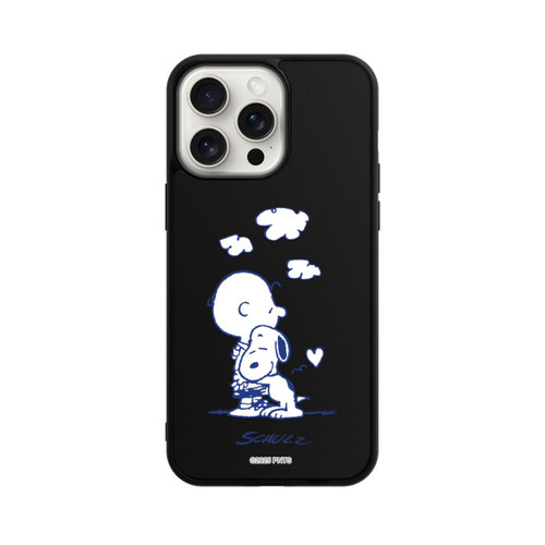 Apple iPhone 15 Pro Max Base Case Peanuts Charlie Brown Snoopy Hug Transparent