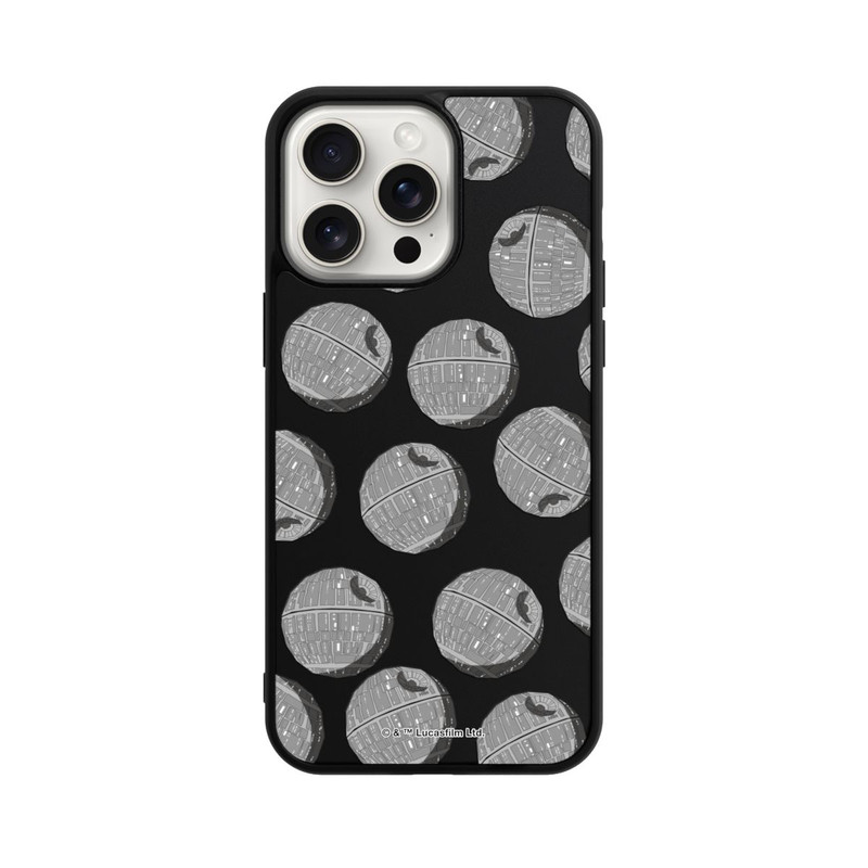 iPhone 15 Pro Max Base Case death-star-pattern-transparent