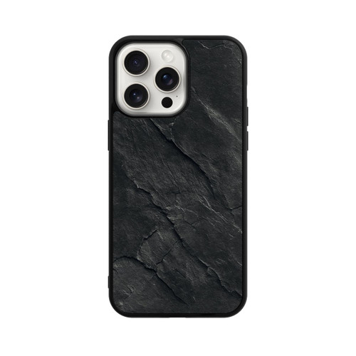 Apple iPhone 15 Pro Max Base Case Dunkler Schiefer Look