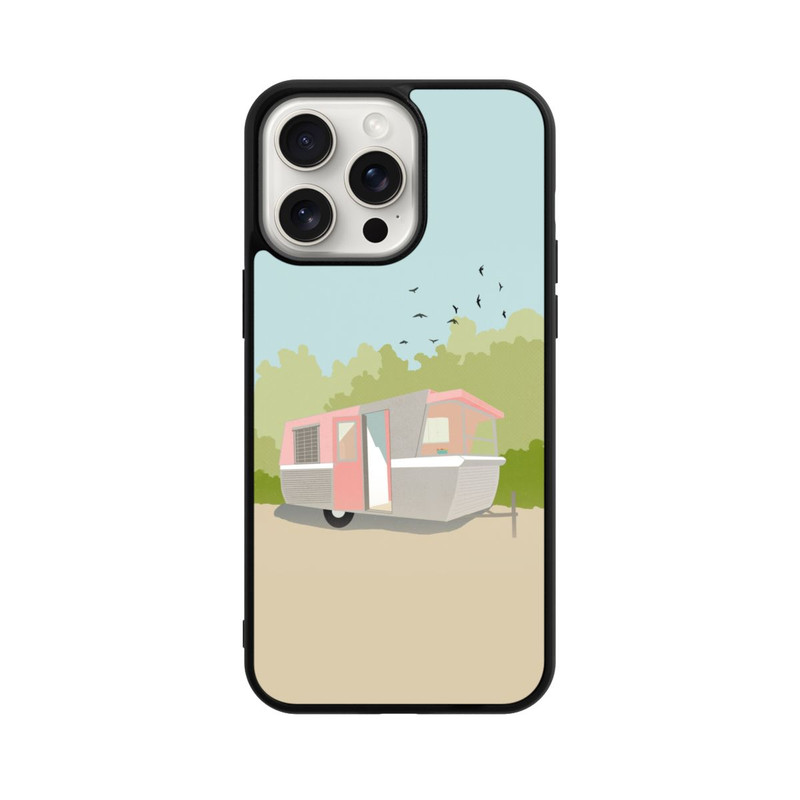 iPhone 15 Pro Max Base Case Retro Glamping by Roberta Murray