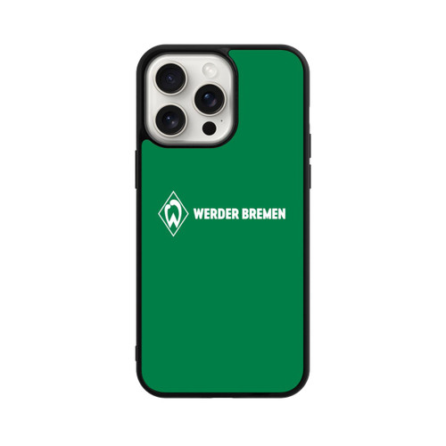 Apple iPhone 15 Pro Max Base Case Werder Bremen Schriftzug Raute Grün