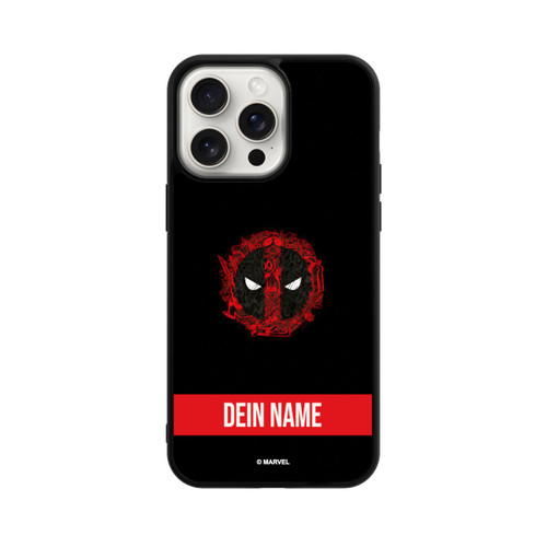 Apple iPhone 15 Pro Max Base Case Deadpool Logo Personalisierbar