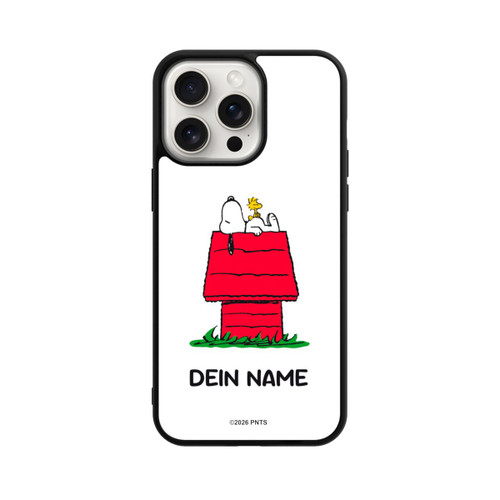 Apple iPhone 15 Pro Max Base Case Snoopy and Woodstock Classic Personalisierbar