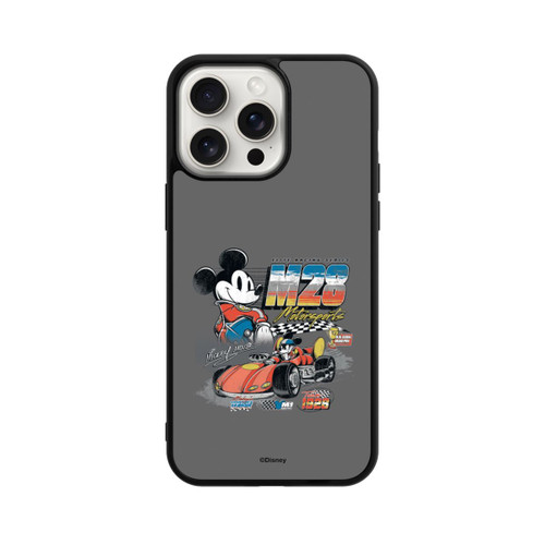Apple iPhone 15 Pro Max Base Case Micky Maus Rennfahrer Auto M28