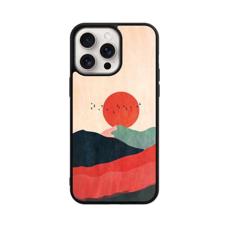 iPhone 15 Pro Max Base Case Zugvögel Kunst