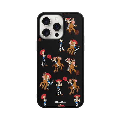 Apple iPhone 15 Pro Max Base Case Toy Story 5 Jessie Cowboy Pattern Transparent