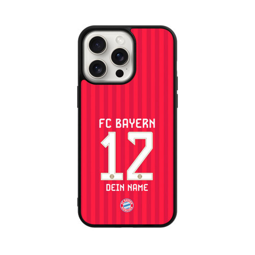 Apple iPhone 15 Pro Max Base Case FC Bayern München Trikot Personalisierbar 26-27