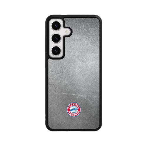 Samsung Galaxy S24 Base Case Klassisches FCB Logo Klein - Bunt auf Metalllook