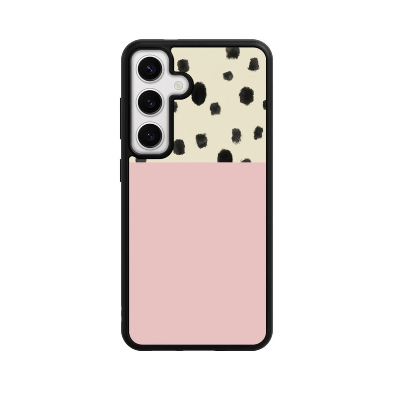 Galaxy S24 Base Case Punkte und Rosa