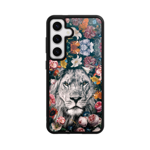 Samsung Galaxy S24 Base Case Lion Flowers