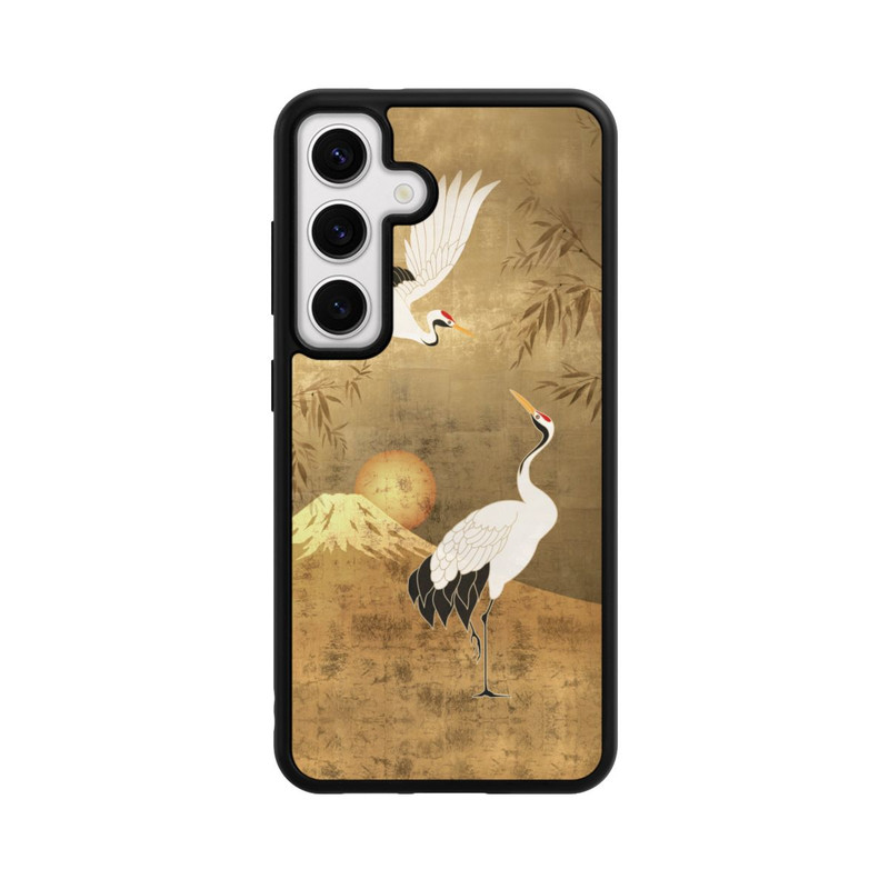 Galaxy S24 Base Case Kraniche Gold Japan 1