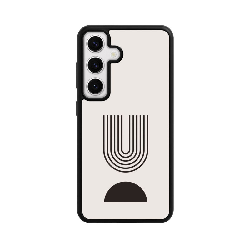 Galaxy S24 Base Case Moderne Kunst Schwarze Linien