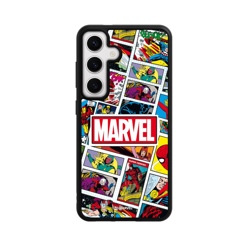 Galaxy S24 Base Case Marvel Comic Pattern