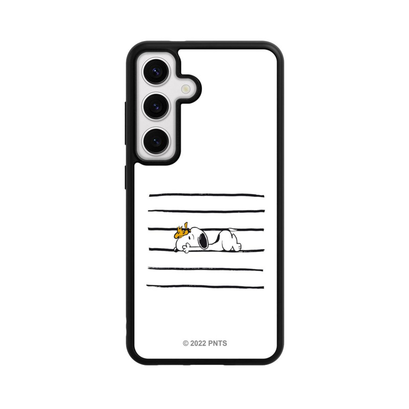 Galaxy S24 Base Case Snoopy Woodstock Streifen