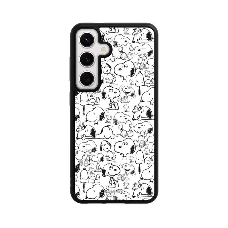 Galaxy S24 Base Case Classic Snoopy Pattern White