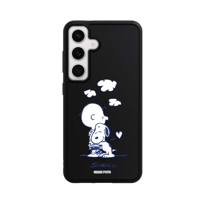 Galaxy S24 Base Case Peanuts Charlie Brown Snoopy Hug Transparent