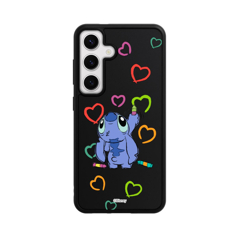 Galaxy S24 Base Case Stitch Draws a Heart Transparent