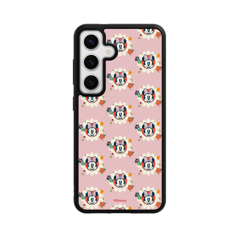 Galaxy S24 Base Case Minnie's Magic Flowers Retro Pattern