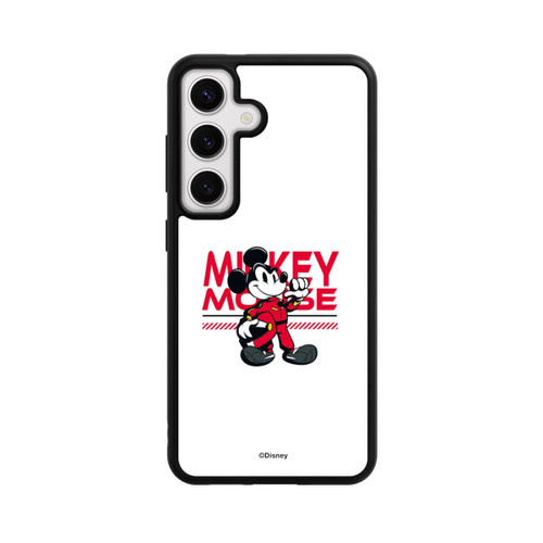 Samsung Galaxy S24 Base Case Micky Maus Rennfahrer Weiß