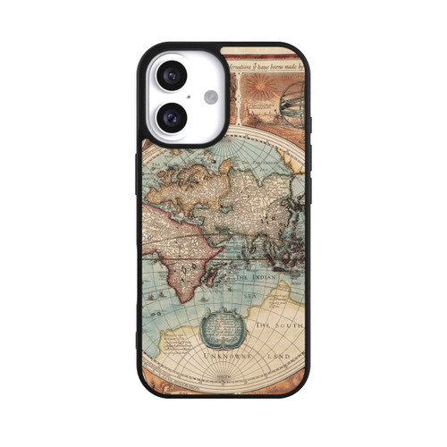 Apple iPhone 16 Base Case Vintage Weltkarte
