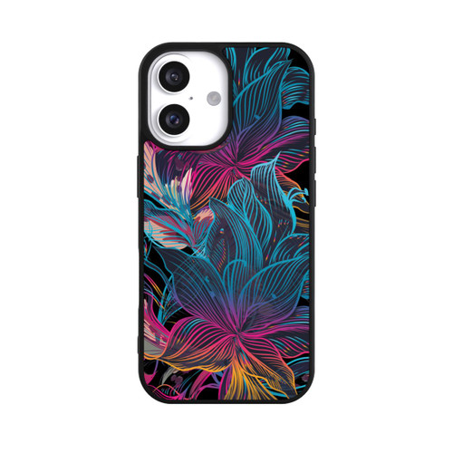 Apple iPhone 16 Base Case Neon Flower Power